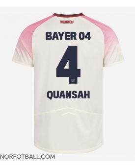 Billige Fotballdrakt Bayer Leverkusen Jarell Quansah #4 Replika Bortedrakt 2025-26 Kortermet